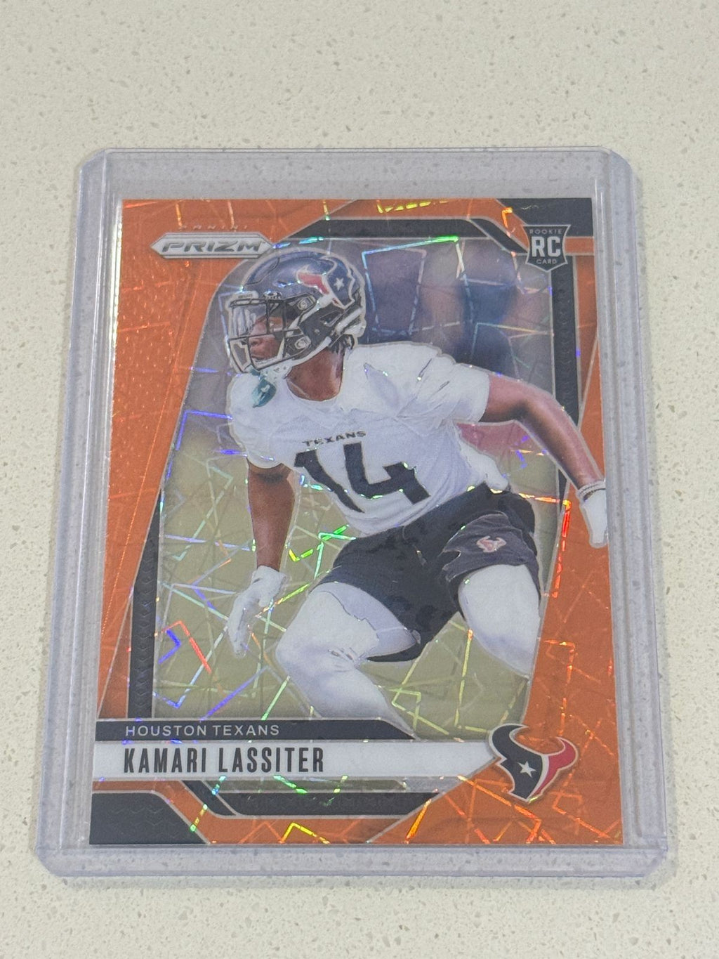 2024 Panini PRIZM Football KAMARI LASSITER RC card Orange PRIZM #360