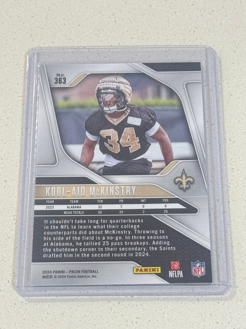 2024 Panini PRIZM Football KOLL-AID McKINSTRY RC Card Silver PRIZM #363