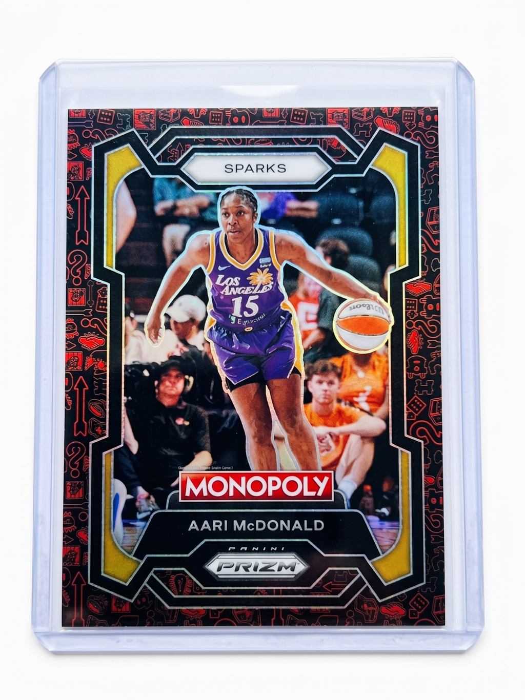 2024 Panini WNBA Monopoly PRIZM AARI McDONALD Red/Black Icons PRIZM #30