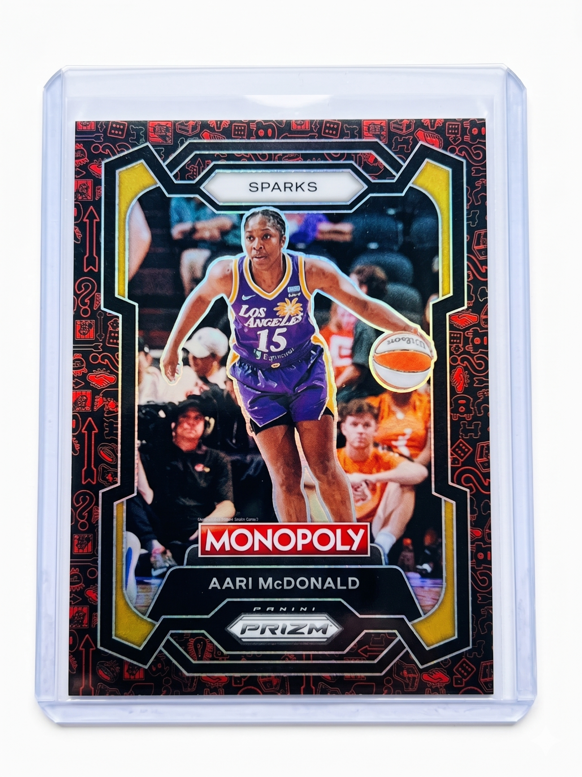 2024 Panini WNBA Monopoly PRIZM AARI McDONALD Red/Black Icons PRIZM #30