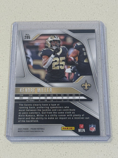 2024 Panini PRIZM Football KENDRE MILLER #205 Silver PRIZM