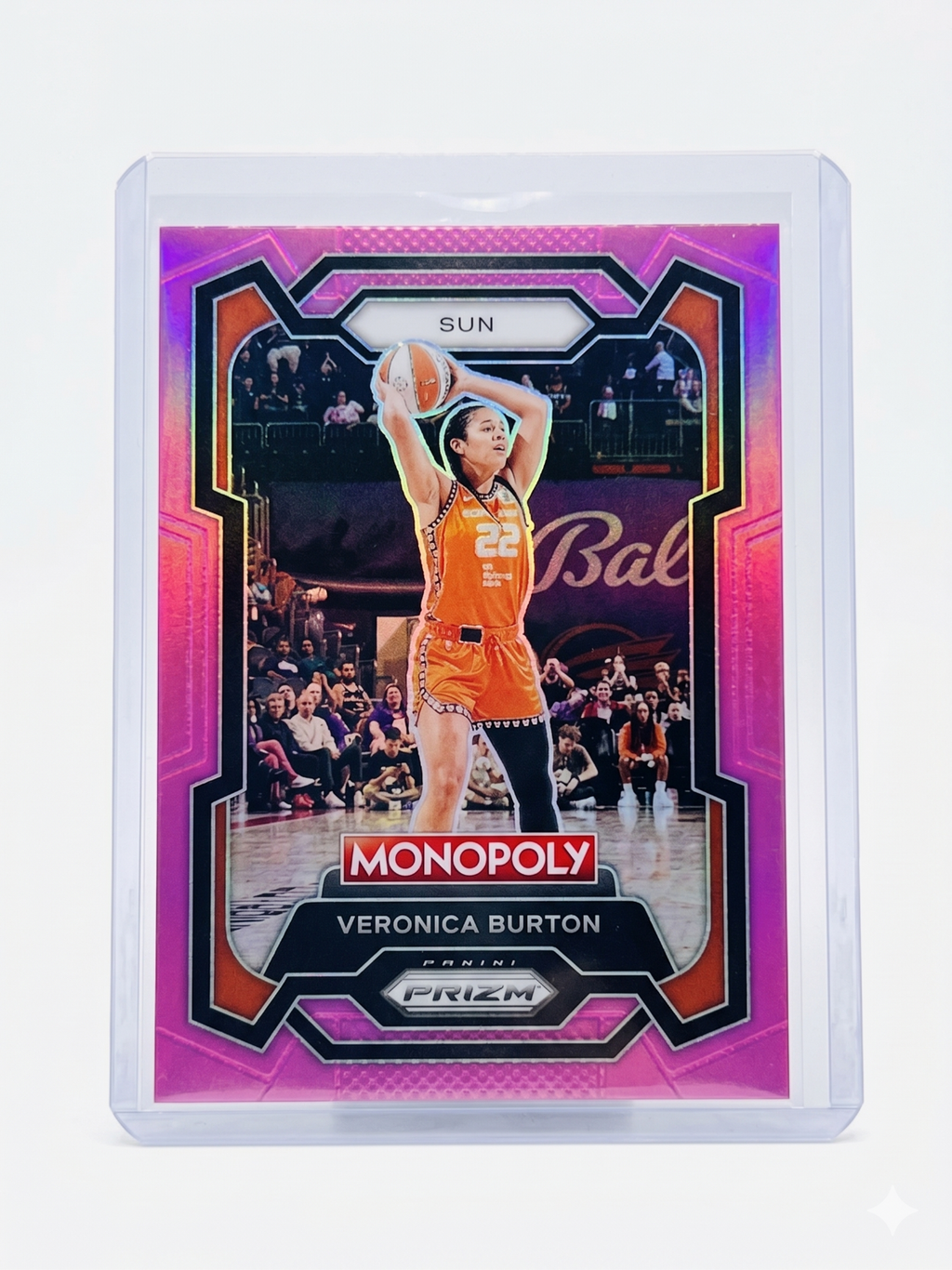 2024 Panini WNBA Monopoly PRIZM VERONICA BURTON Pink Prizm #1 /149