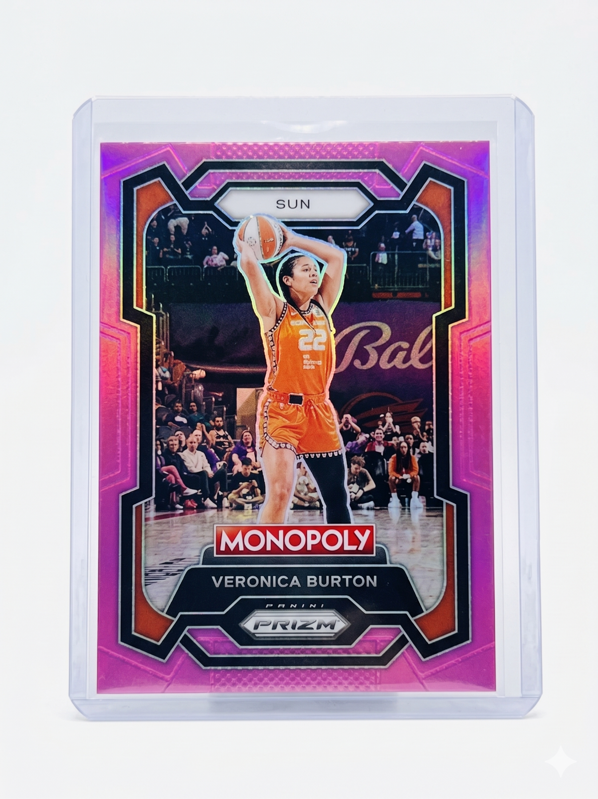 2024 Panini WNBA Monopoly PRIZM VERONICA BURTON Pink Prizm #1 /149