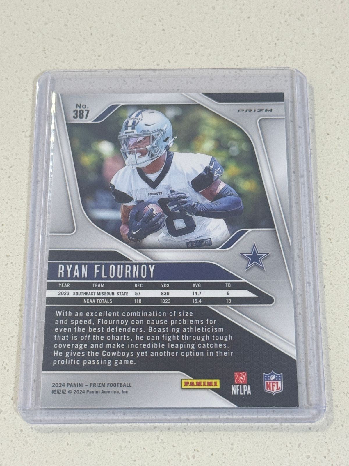 2024 Panini PRIZM Football RYAN FLOURNOY RC Silver PRIZM #387