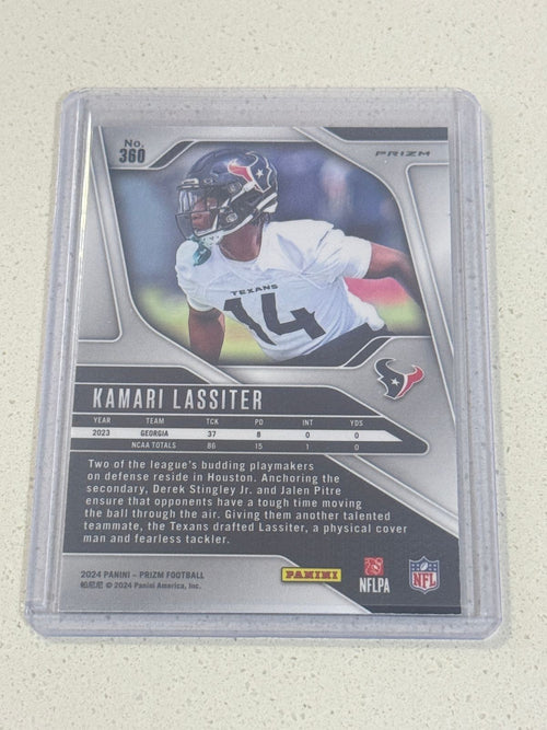 2024 Panini PRIZM Football KAMARI LASSITER RC card Orange PRIZM #360