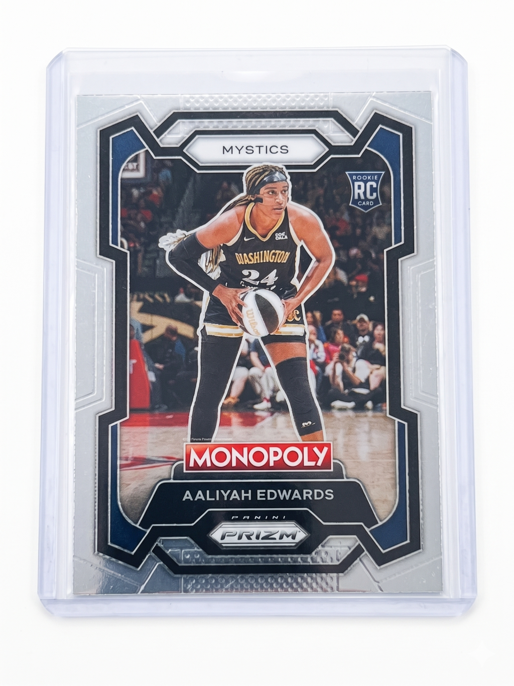 2024 Panini WNBA Monopoly PRIZM AALIYAH EDWARDS RC Base #13