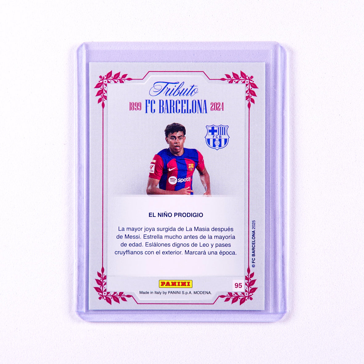 2025 Panini 125th Tribute Barcelona Lamine Yamal  SUPRA #95