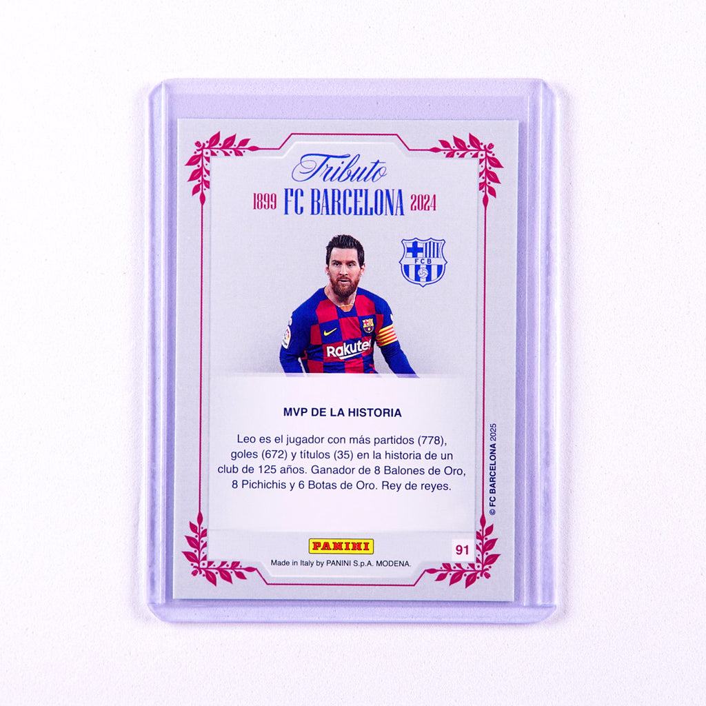 2025 Panini 125th Tribute Barcelona Messi SUPRA #91