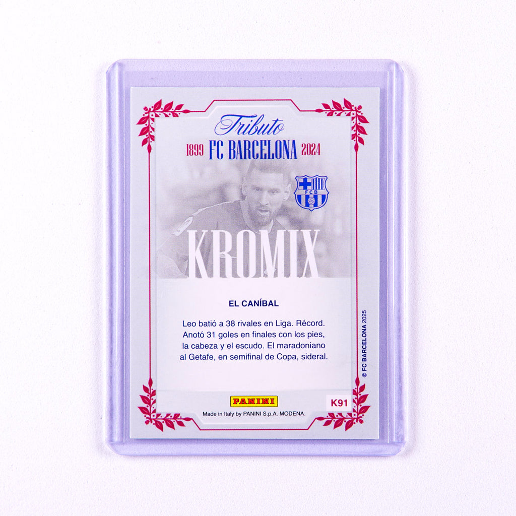2025 Panini 125th Tribute Barcelona Messi KROMIX #K91