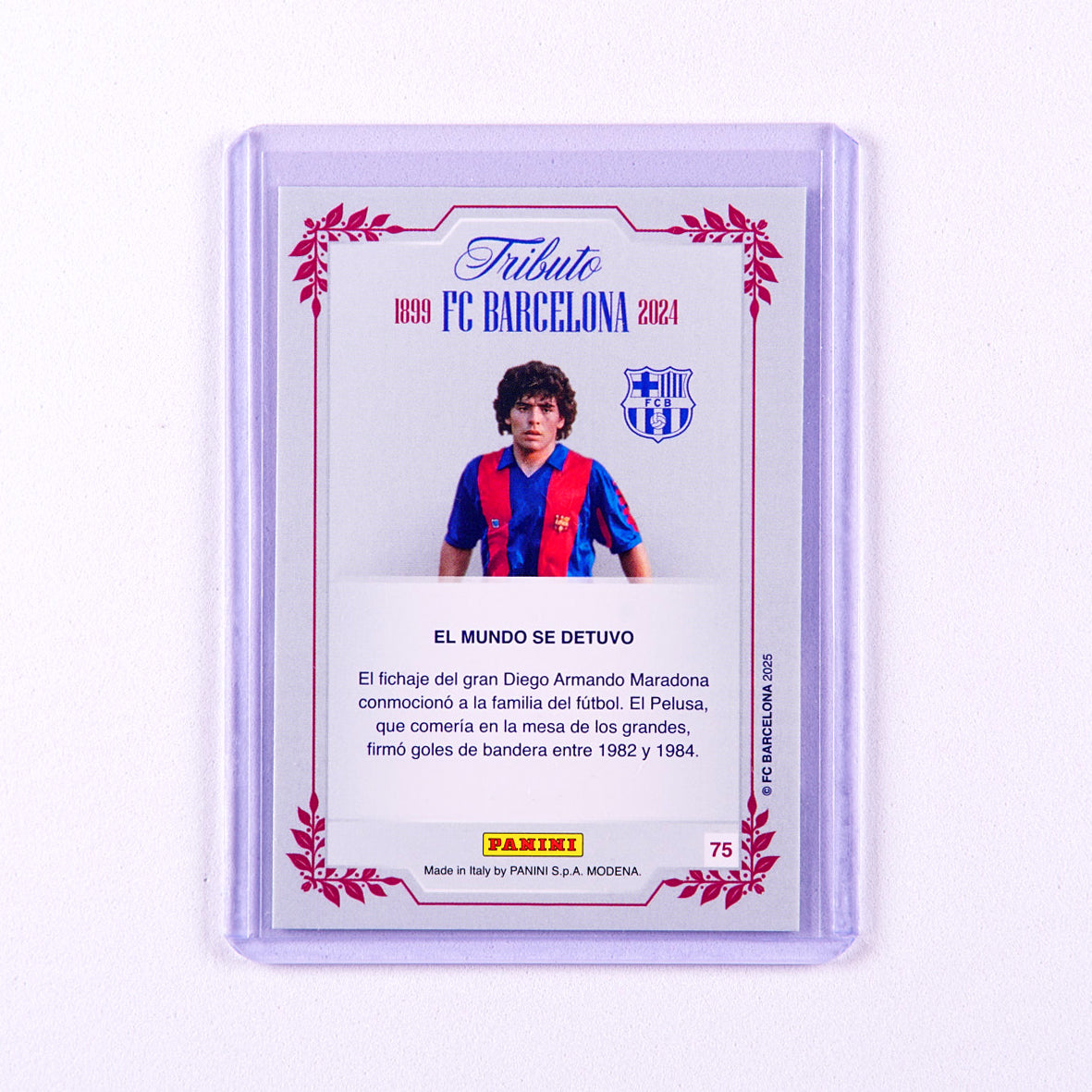 2025 Panini 125th Tribute Barcelona Maradona SUPRA #75