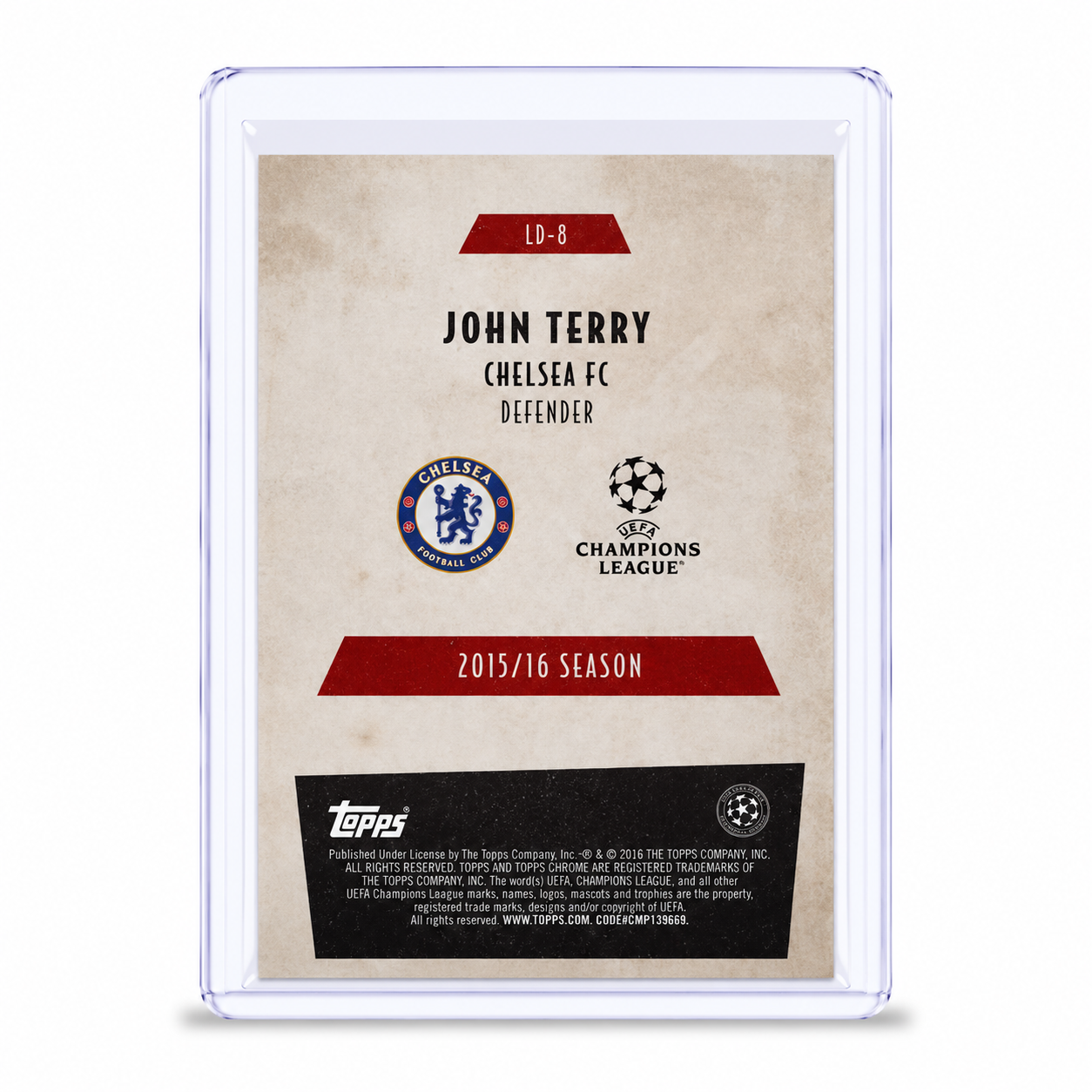 25-26 Topps Chrome John Terry Last Dance #LD-8