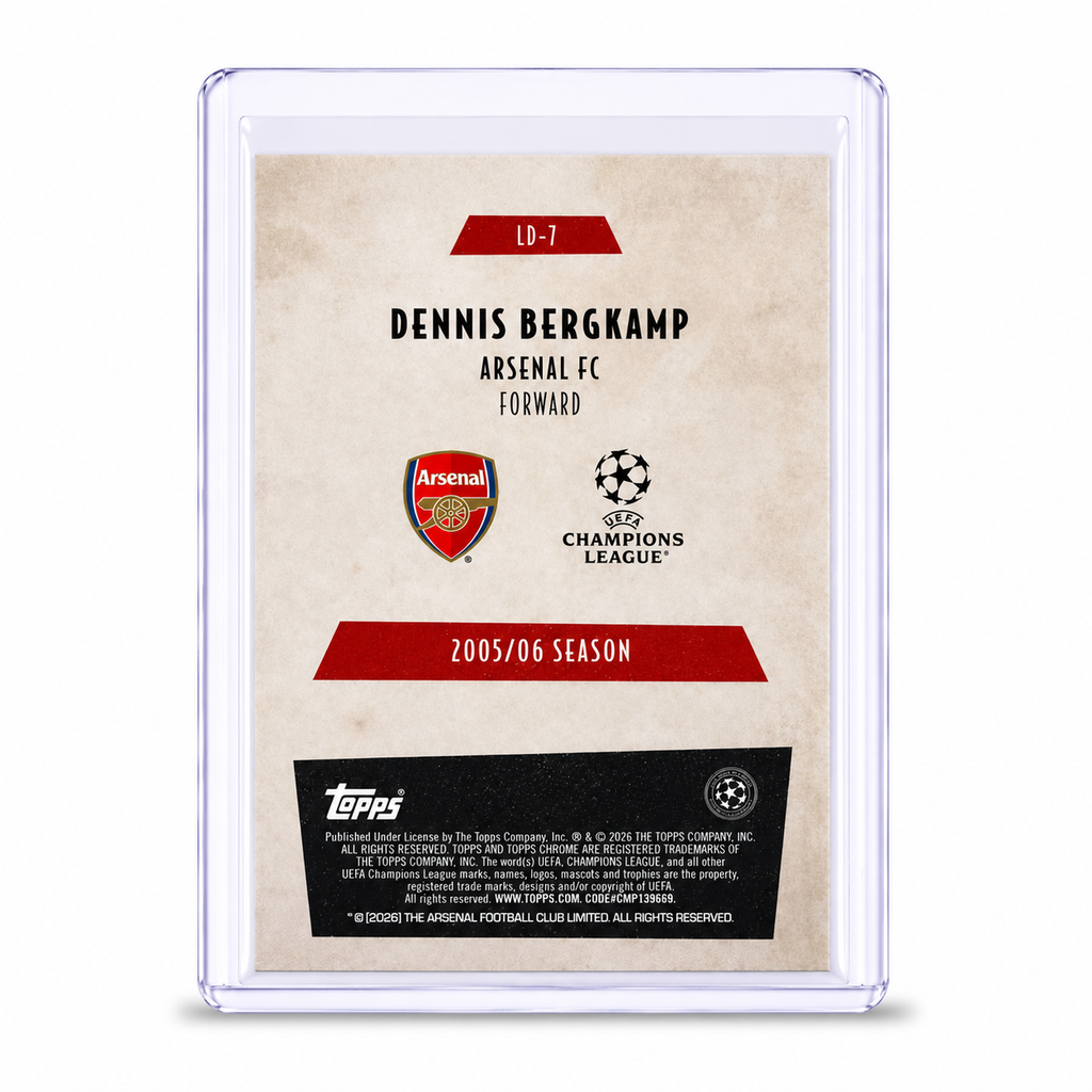 25-26 Topps Chrome Dennis Bergkamp Last Dance #LD-7