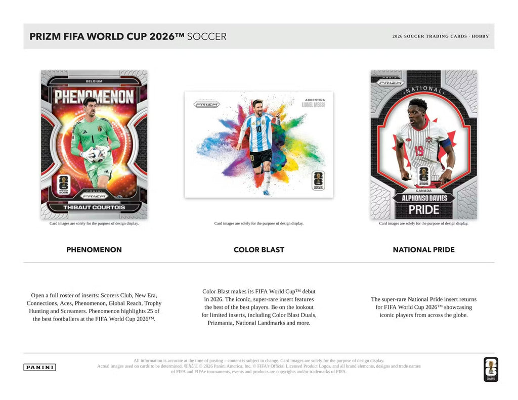 PREVENTA 2026 Panini Prizm FIFA World Cup Soccer HOBBY BOX